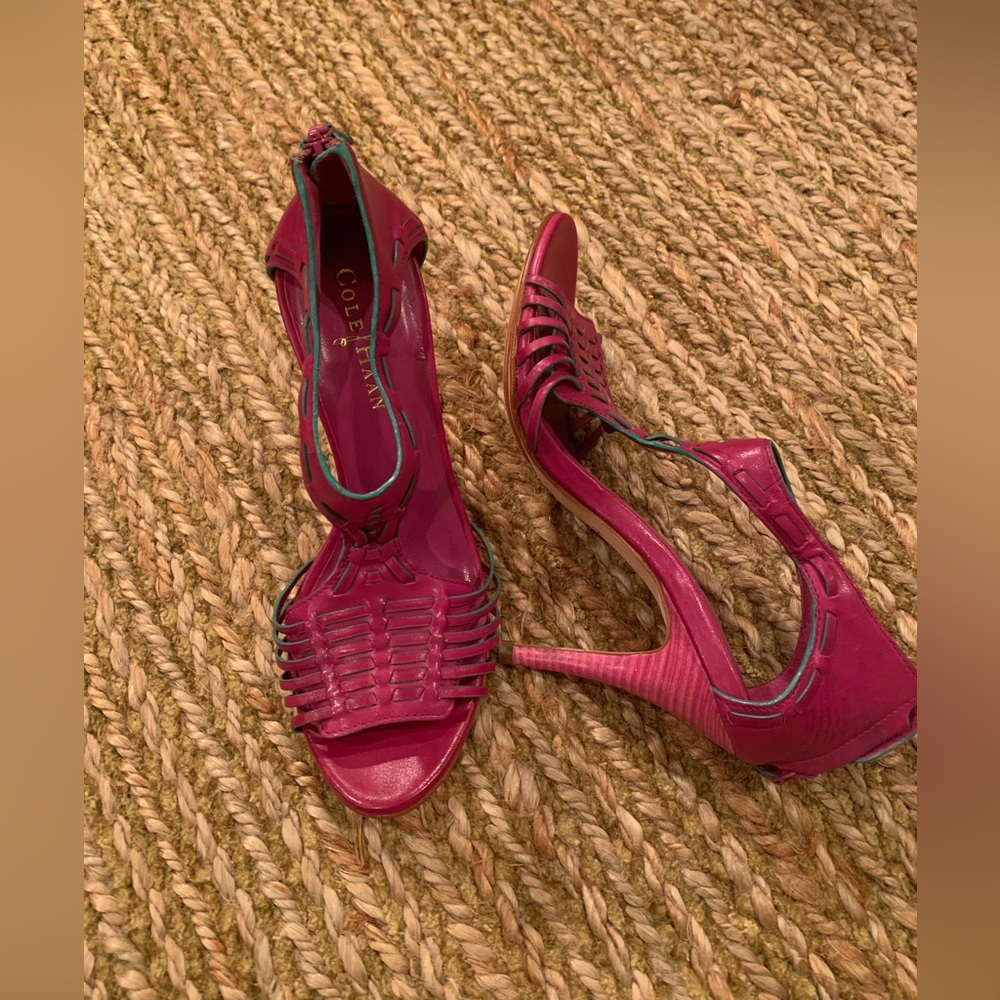 Cole Haan…never worn.leather heels with nike air soles (very comfortable).